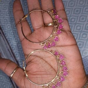 Heart Hoop Earrings